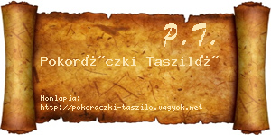 Pokoráczki Tasziló névjegykártya